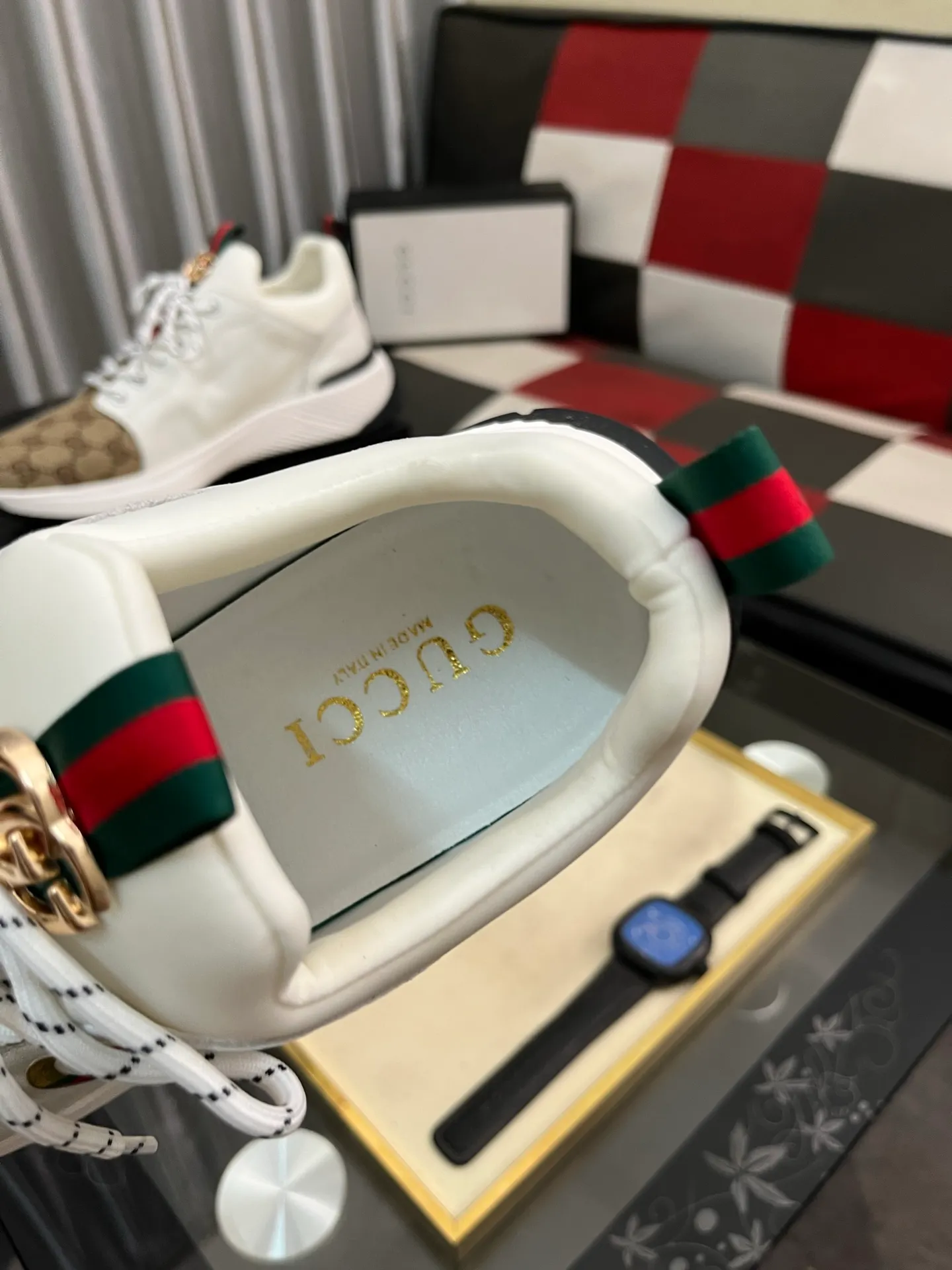 Men's Men's Shoes 💰458 ⌚️⌚️[GUCCI] Gucci men's casual shoes are absolutely popular 🔥The ultimate matching item for trendy men! The charm of super texture is irresistible, the main recommendation, the flower leather color is bright! The upper is made of high-quality brand printed fabric with cowhide, breathable leather lining and wear-resistant rubber sole, noble and elegant! Extremely comfortable🎁🎁You can be as handsome as you want💪 38-445⃣️colors available
